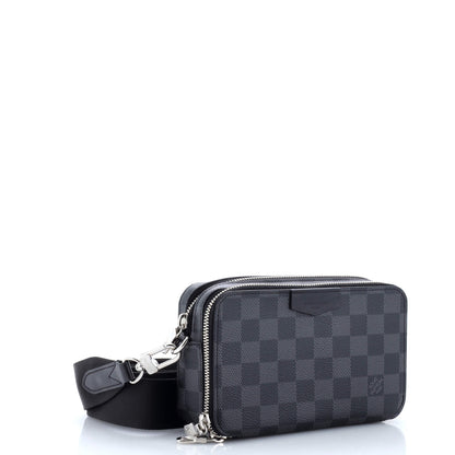 Louis Vuitton Alpha Wearable Wallet Damier Graphite