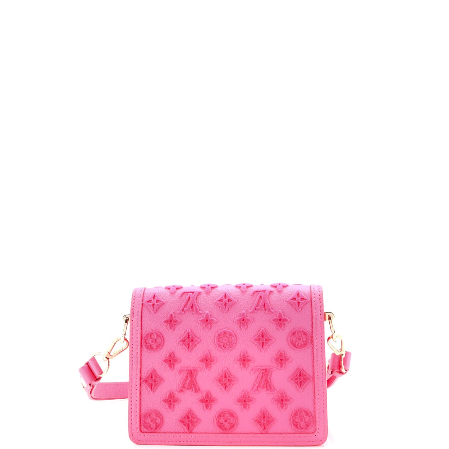 Louis Vuitton Dauphine Shoulder Bag Monogram Tuffetage Leather Mini