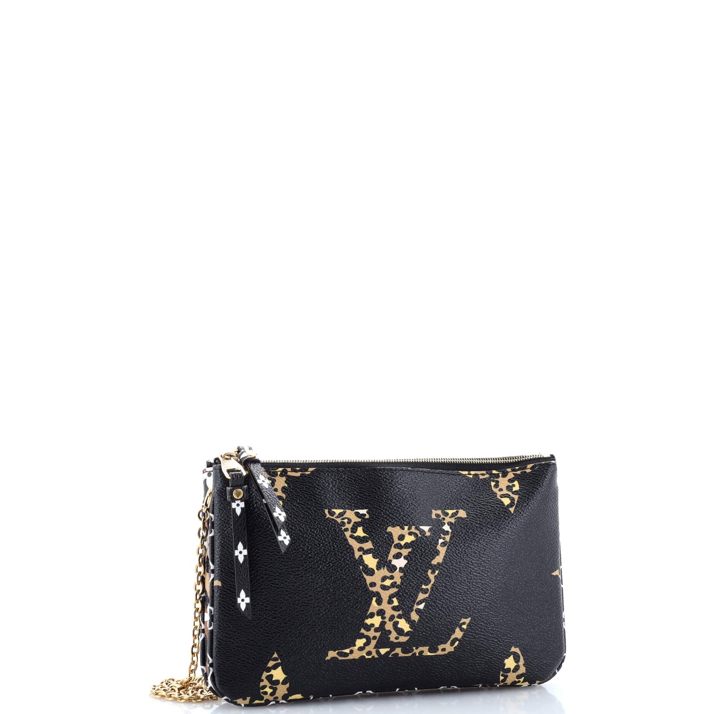 Louis Vuitton Double Zip Pochette Limited Edition Jungle Monogram Giant