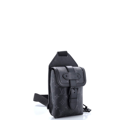 Louis Vuitton Saumur Slingbag Monogram Eclipse Canvas