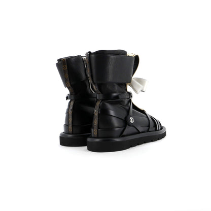 Louis Vuitton Women's Pillow Square Ankle Boots Limited Edition Fornasetti Lambskin