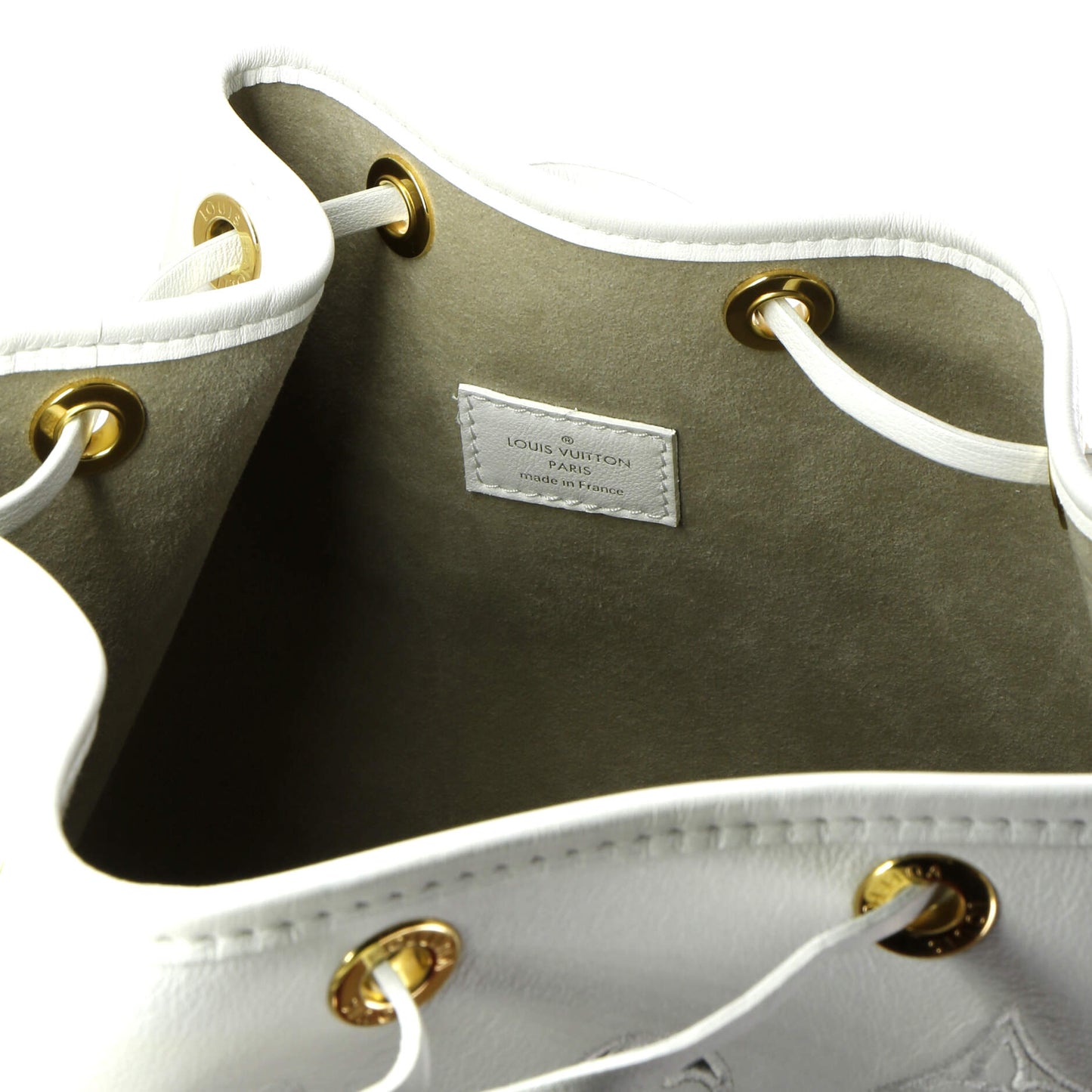 Louis Vuitton Petit Noe NM Handbag Monogram Cutout Broderie Leather