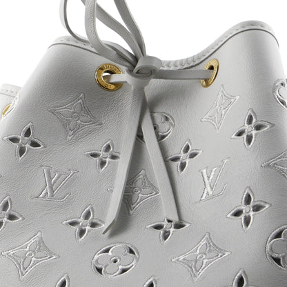 Louis Vuitton Petit Noe NM Handbag Monogram Cutout Broderie Leather
