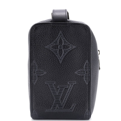 Louis Vuitton Wash Pouch Monogram Shadow Giant Taurillon Leather