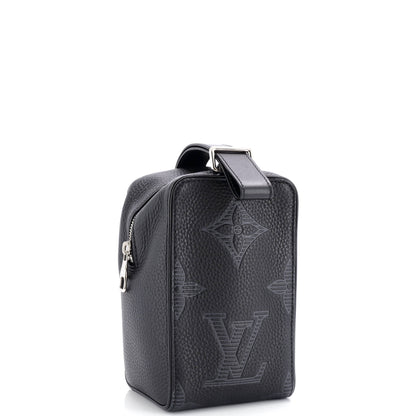 Louis Vuitton Wash Pouch Monogram Shadow Giant Taurillon Leather