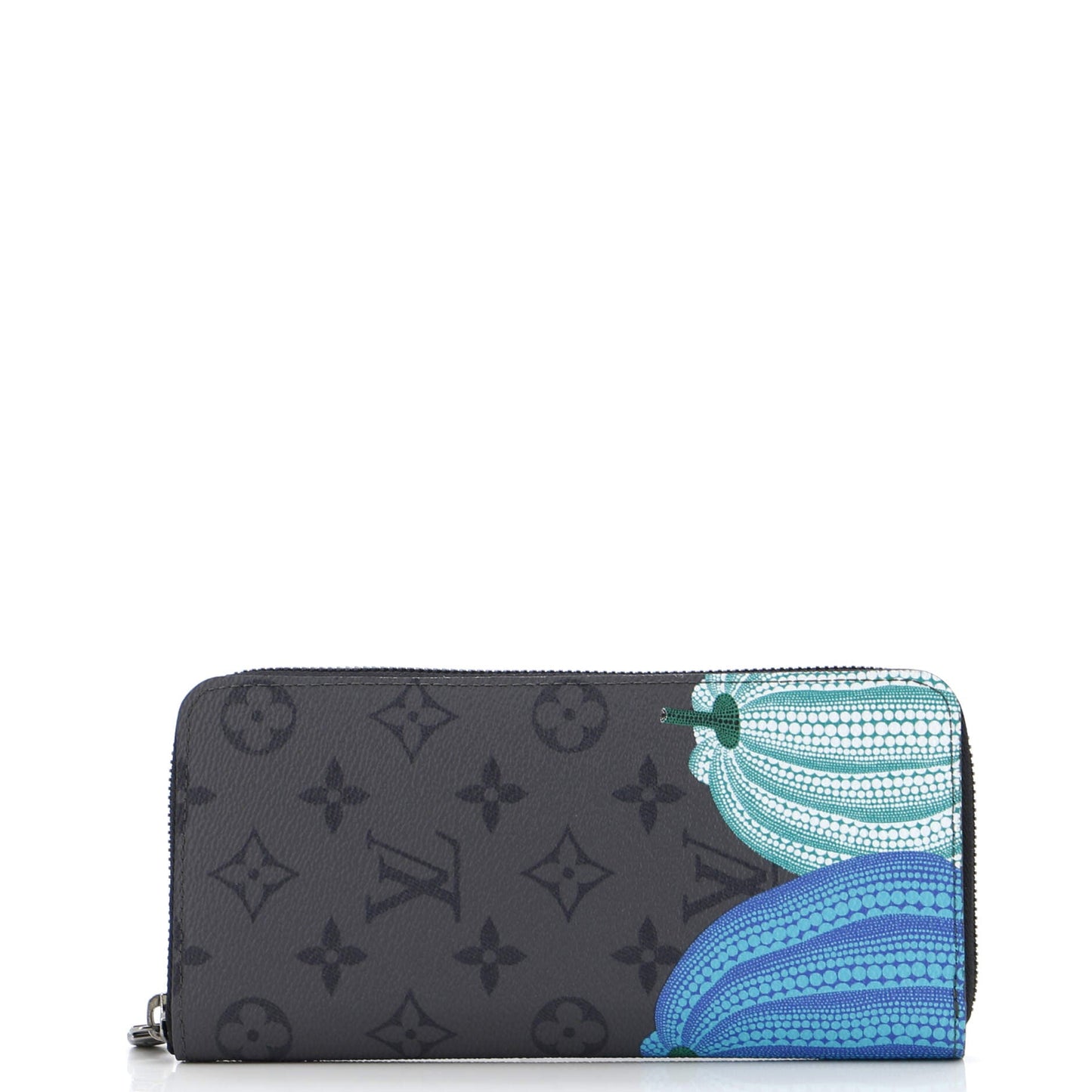 Louis Vuitton Zippy Wallet Yayoi Kusama Pumpkins Reverse Monogram Eclipse Canvas Vertical