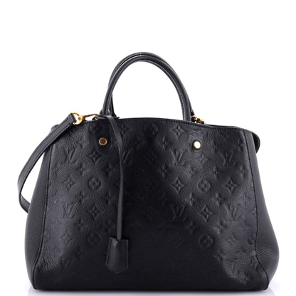 Louis Vuitton Montaigne Handbag Monogram Empreinte Leather GM