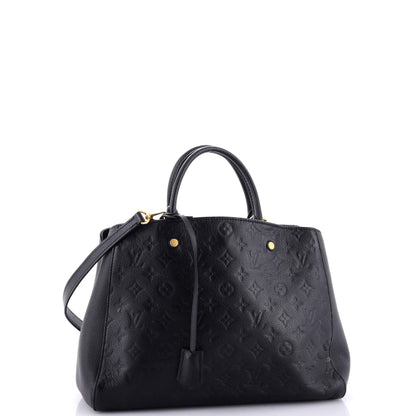 Louis Vuitton Montaigne Handbag Monogram Empreinte Leather GM