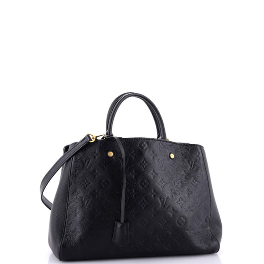Louis Vuitton Montaigne Handbag Monogram Empreinte Leather GM