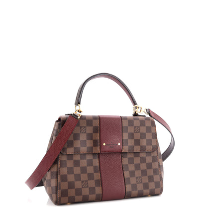 Louis Vuitton Bond Street Handbag Damier with Leather MM