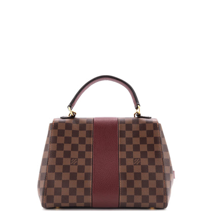 Louis Vuitton Bond Street Handbag Damier with Leather MM
