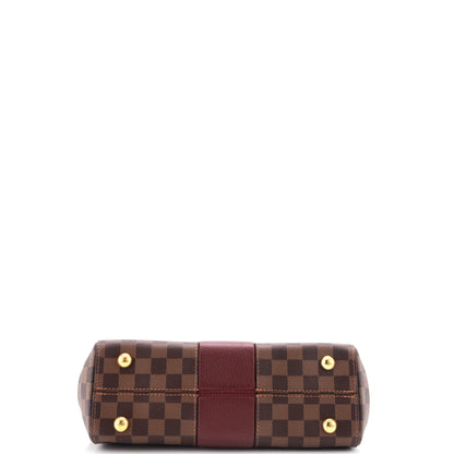 Louis Vuitton Bond Street Handbag Damier with Leather MM