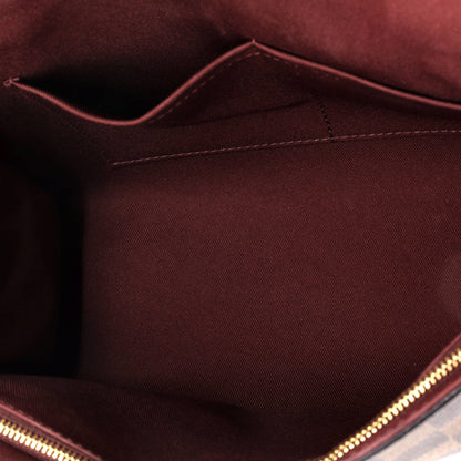 Louis Vuitton Bond Street Handbag Damier with Leather MM