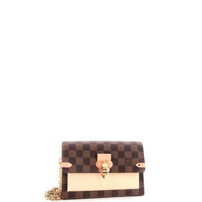 Louis Vuitton Vavin Chain Wallet NM Damier with Leather