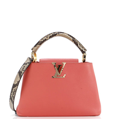 Louis Vuitton Capucines Bag Leather with Python BB