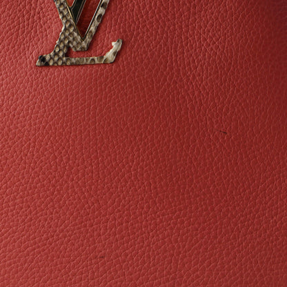 Louis Vuitton Capucines Bag Leather with Python BB