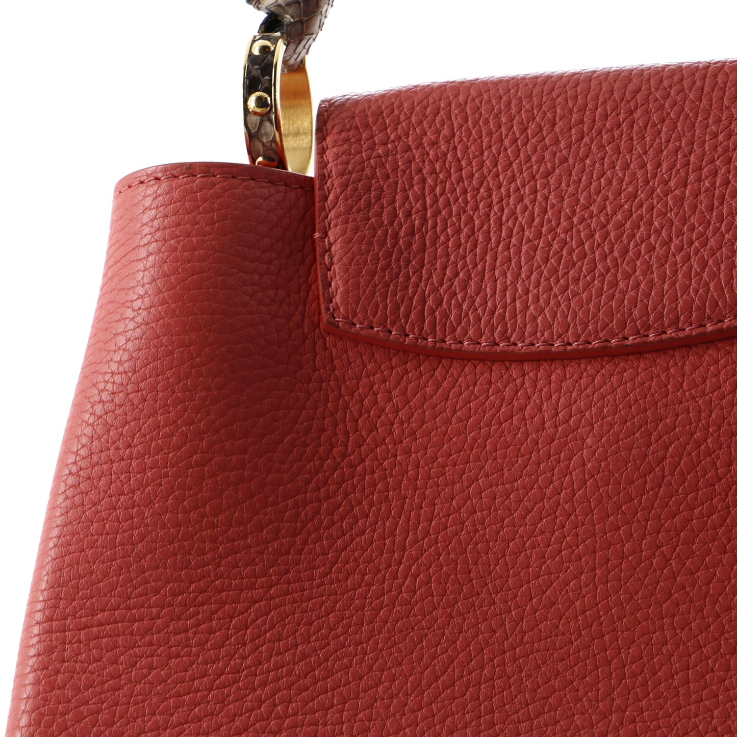 Louis Vuitton Capucines Bag Leather with Python BB