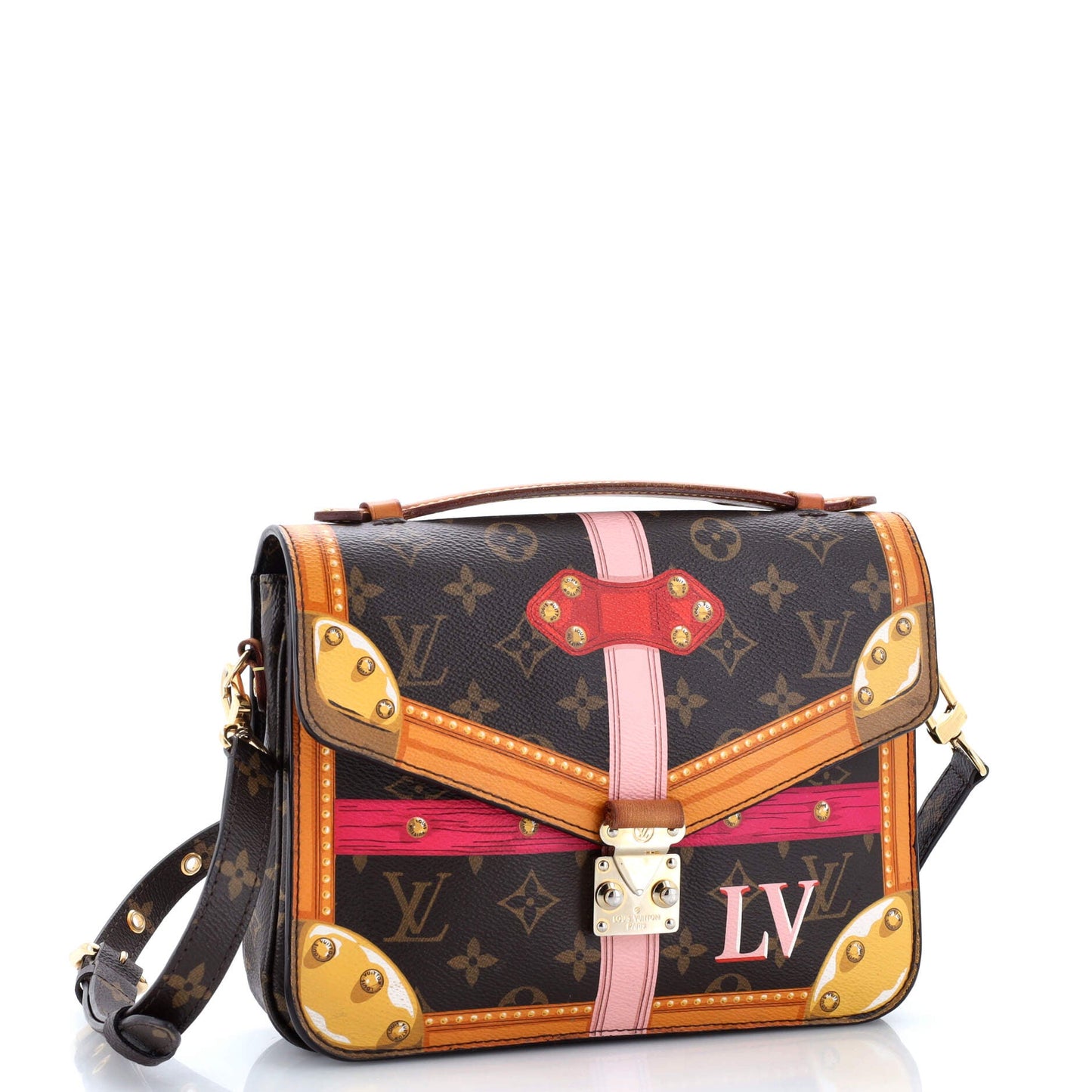 Louis Vuitton Pochette Metis Limited Edition Summer Trunks Monogram Canvas