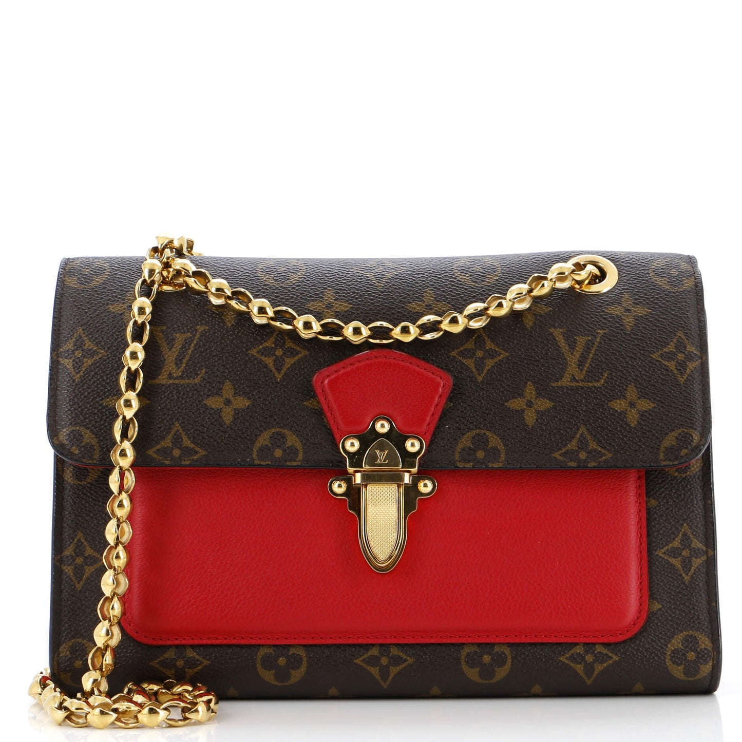 Louis Vuitton Victoire Handbag Monogram Canvas and Leather