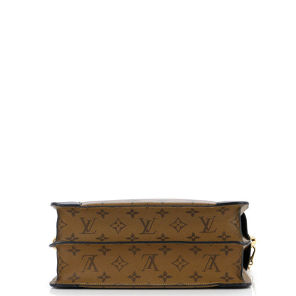 Louis Vuitton City Malle Handbag Reverse Monogram Canvas and Leather MM