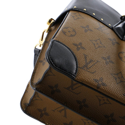 Louis Vuitton City Malle Handbag Reverse Monogram Canvas and Leather MM