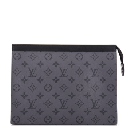 Louis Vuitton Pochette Voyage Reverse Monogram Eclipse Canvas MM