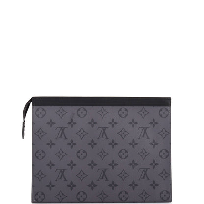 Louis Vuitton Pochette Voyage Reverse Monogram Eclipse Canvas MM