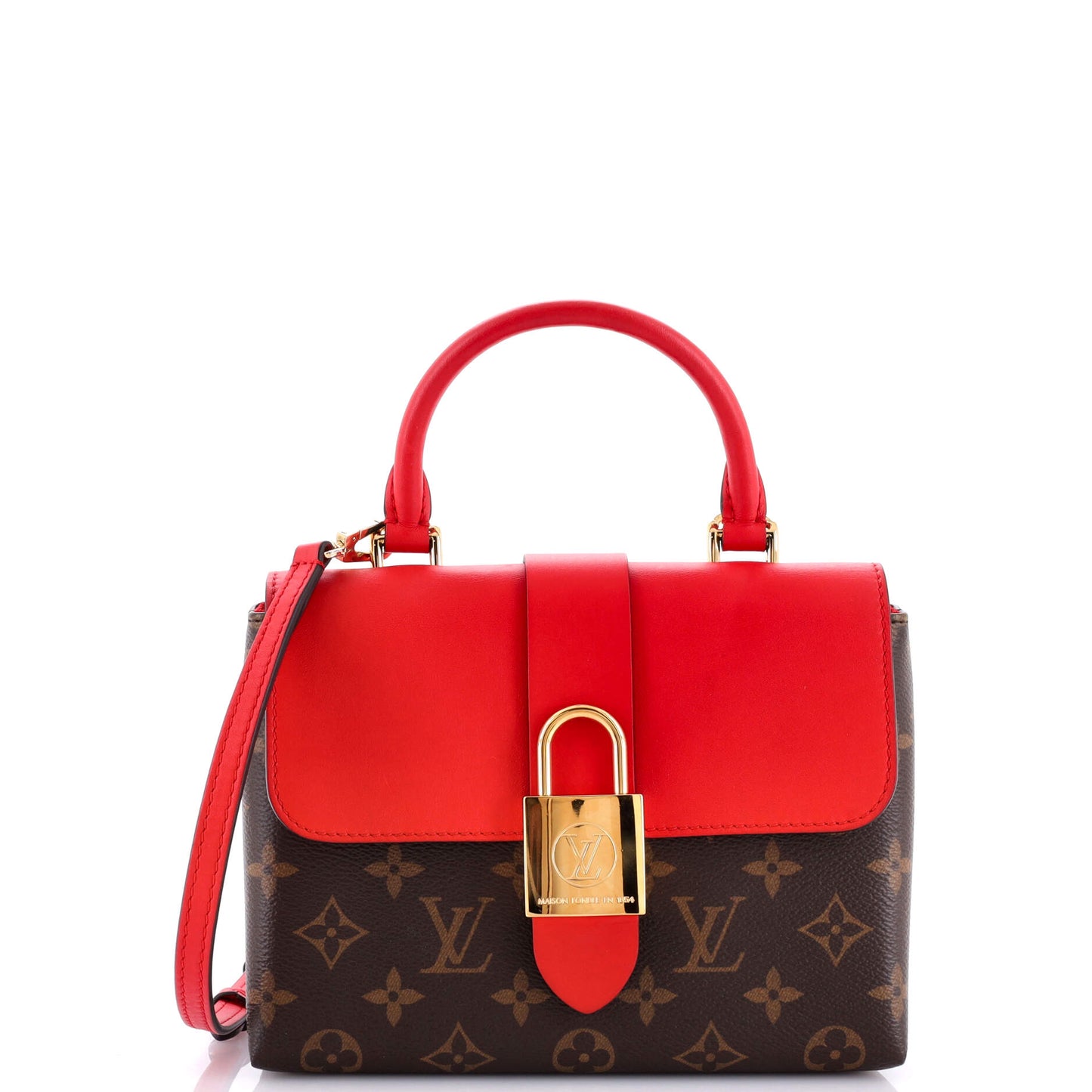 Louis Vuitton Locky Handbag Monogram Canvas with Leather BB