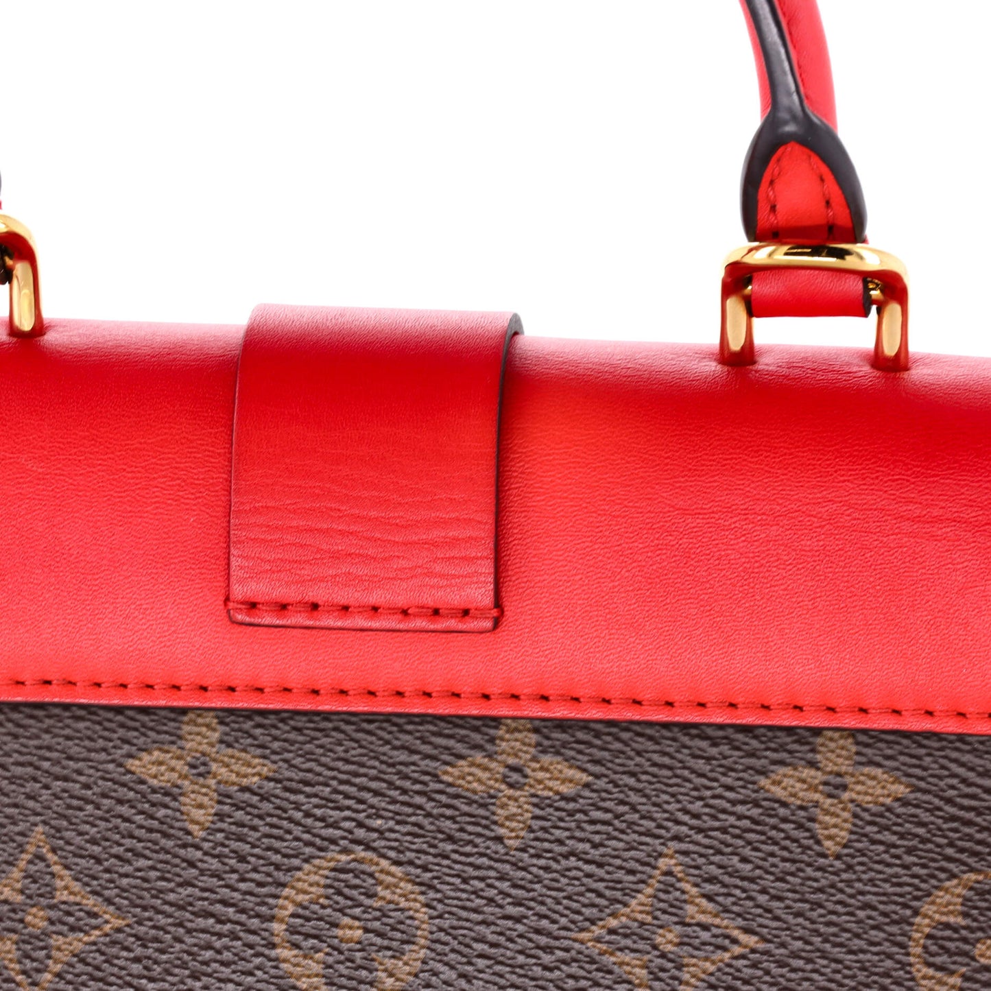 Louis Vuitton Locky Handbag Monogram Canvas with Leather BB