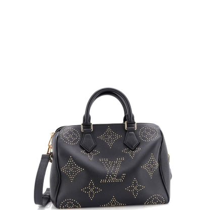 Louis Vuitton Speedy Bandouliere Bag Studded Monogram Giant Leather 25