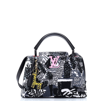Louis Vuitton Jonas Wood ArtyCapucines Bag Printed Stitched Leather PM