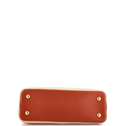 Louis Vuitton Capucines Bag Raffia with Leather PM