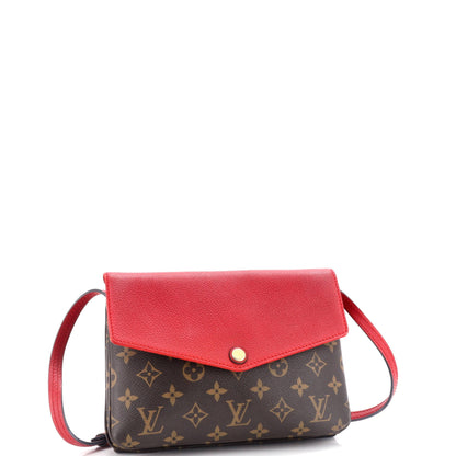 Louis Vuitton Twice Handbag Monogram Canvas
