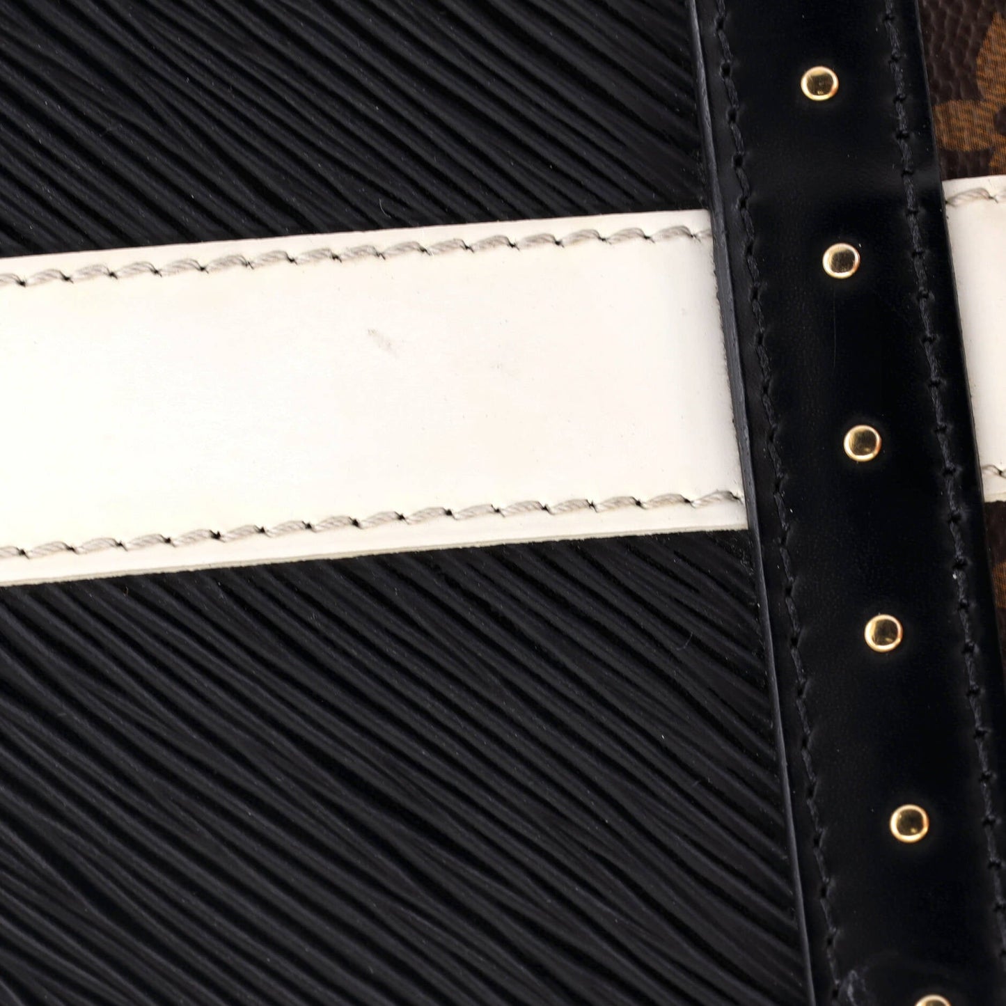Louis Vuitton Twist Handbag Studded Epi Leather and Monogram Canvas MM
