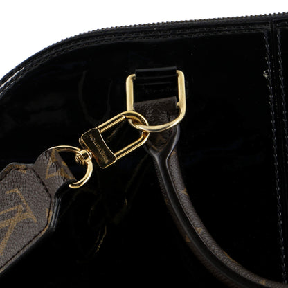 Louis Vuitton Alma Handbag Vernis with Monogram Canvas PM