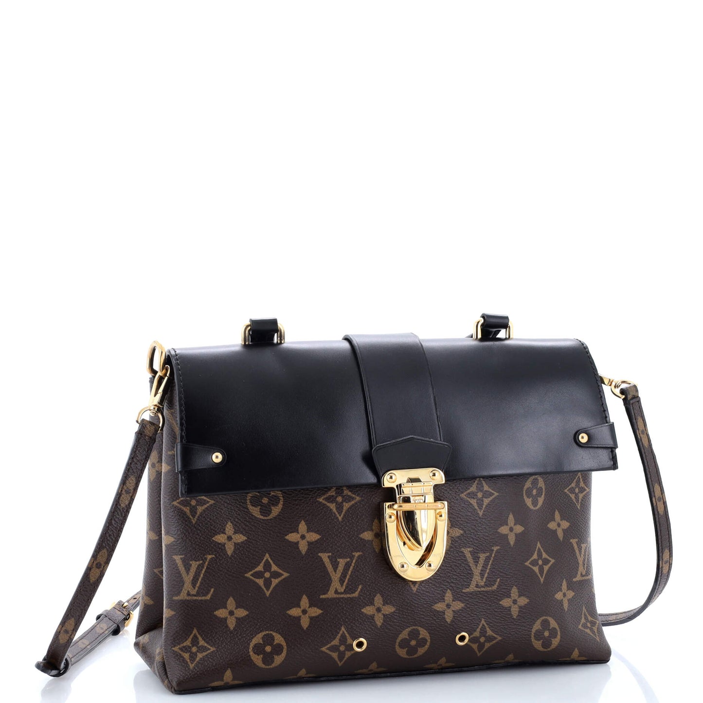 Louis Vuitton One Handle Flap Bag Monogram Canvas and Leather MM