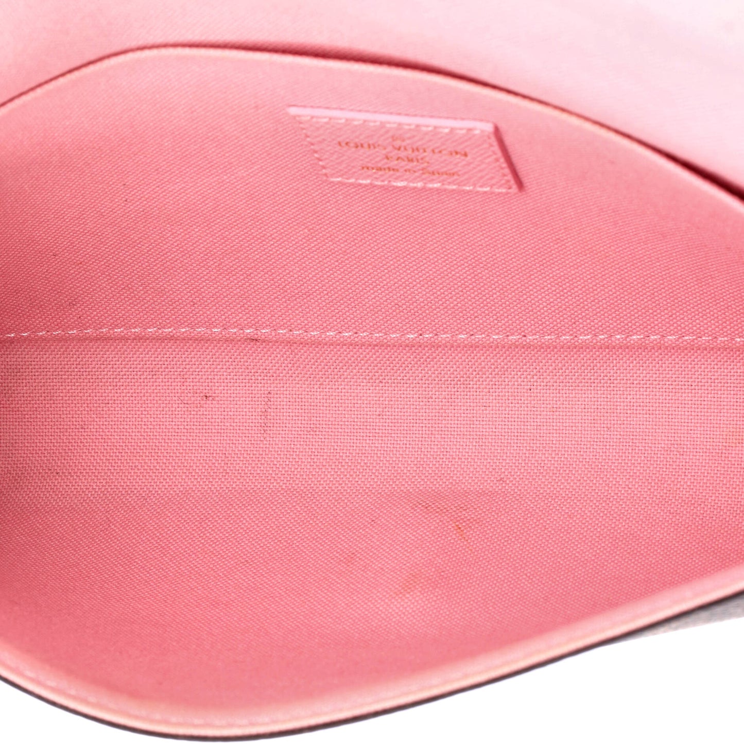 Louis Vuitton Felicie Pochette Flower Printed Studded Damier