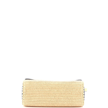 Louis Vuitton Twist Convertible Handbag Leather and Raffia MM