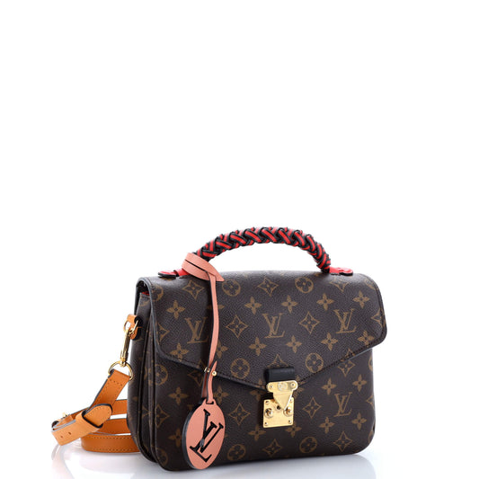 Louis Vuitton Braided Handle Pochette Metis Monogram Canvas