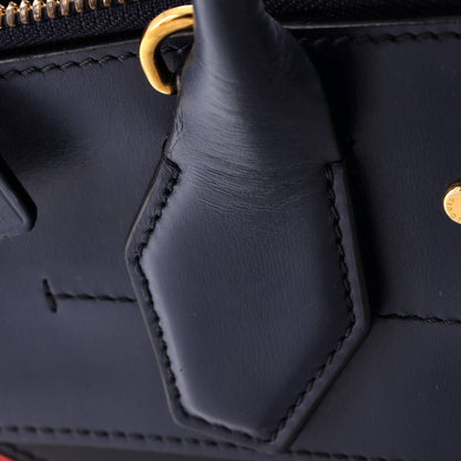 Louis Vuitton City Steamer Handbag Limited Edition Striped Leather with Monogram Canvas PM