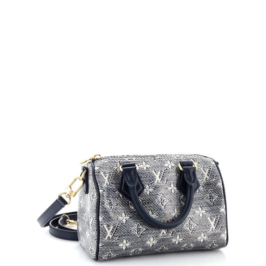 Louis Vuitton Speedy Bandouliere Bag Monoglam Jacquard Canvas 20