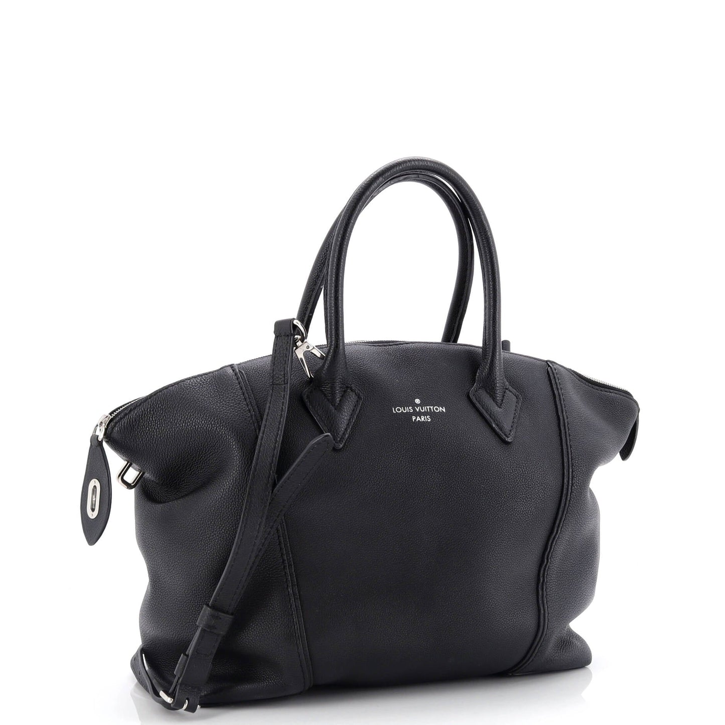 Louis Vuitton Soft Lockit Handbag Leather PM