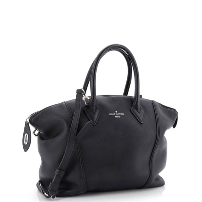 Louis Vuitton Soft Lockit Handbag Leather PM