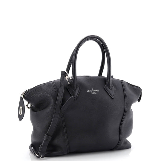 Louis Vuitton Soft Lockit Handbag Leather PM