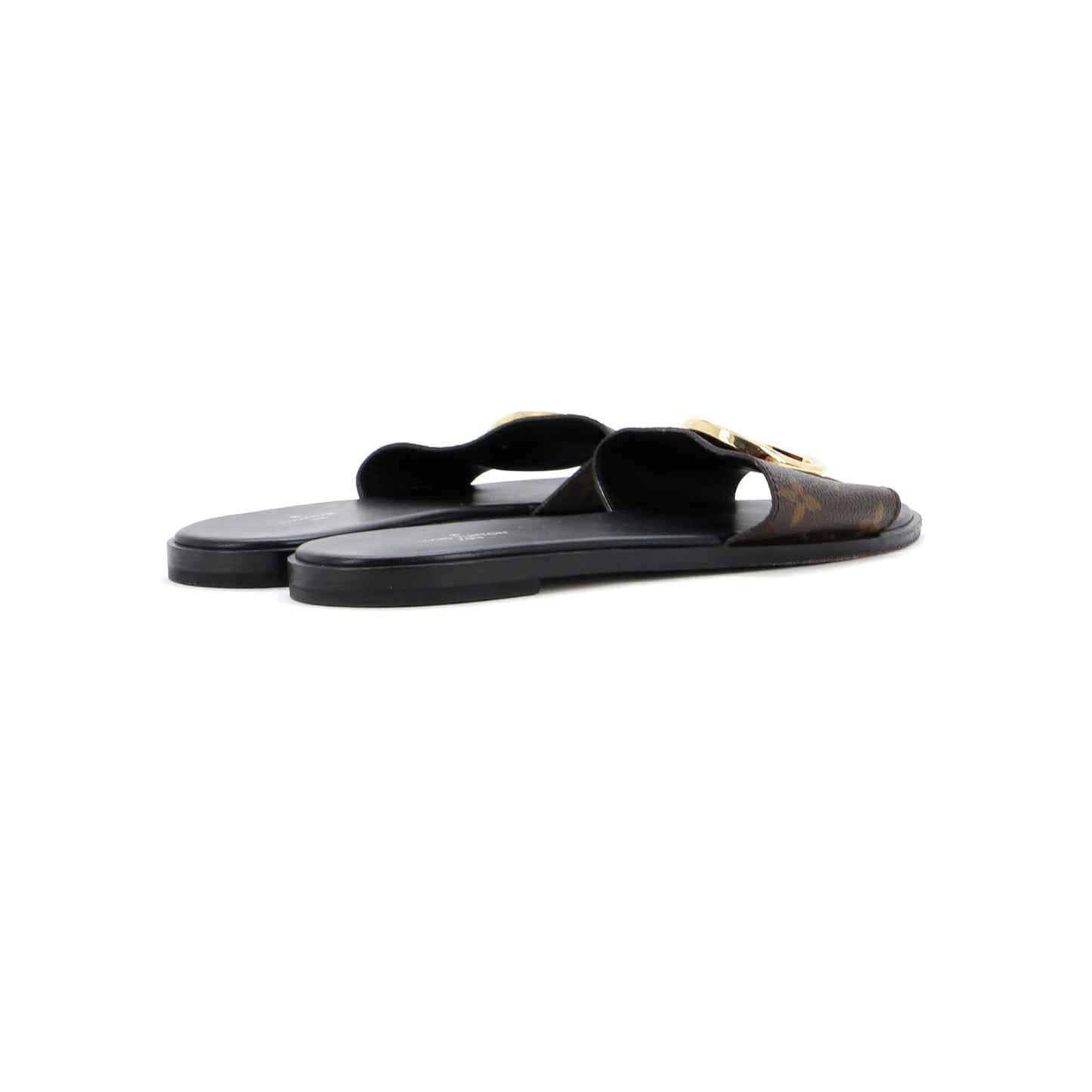 Louis Vuitton Women's Lock It Flat Mule Sandals Monogram Canvas