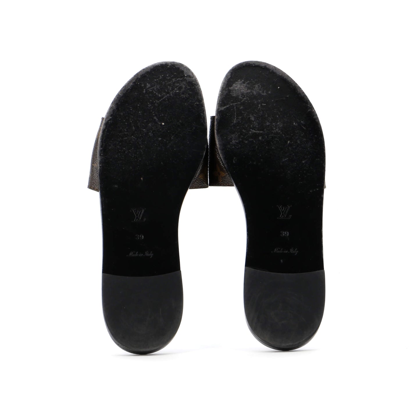 Louis Vuitton Women's Lock It Flat Mule Sandals Monogram Canvas