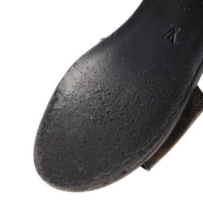 Louis Vuitton Women's Lock It Flat Mule Sandals Monogram Canvas