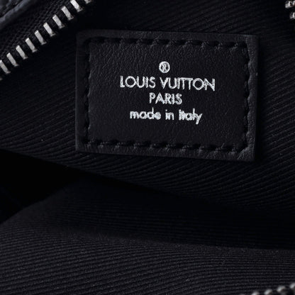 Louis Vuitton Nigo Squared Pouch Bag Charm Printed Monogram Eclipse Canvas