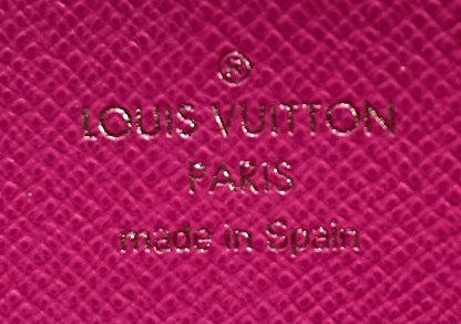 Louis Vuitton Zippy Wallet Flower Printed Studded Damier