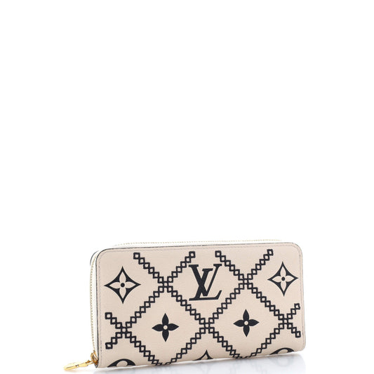 Louis Vuitton Zippy Wallet Monogram Empreinte Giant Broderies